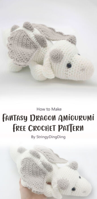 Fantasy Dragon Amigurumi - Free Crochet Pattern By StringyDingDing