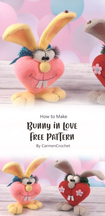 Bunny in Love Free Pattern By CarmenCrochet