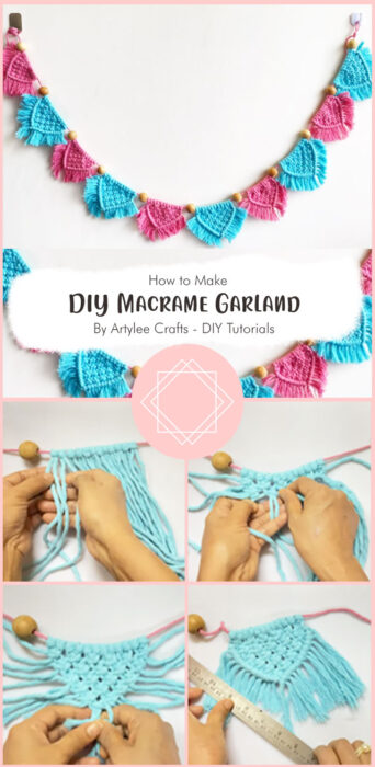 DIY Macrame Garland By Artylee Crafts - DIY Tutorials