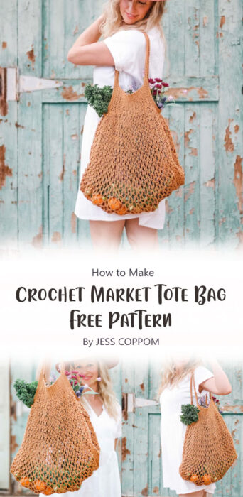 Crochet Market Tote Bag - Free Pattern By JESS COPPOM