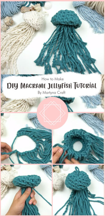 DIY Macrame Jellyfish Intermediate Tutorial By Martyna Craft