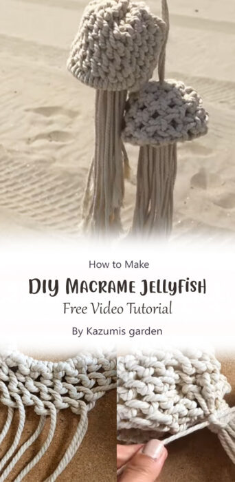 DIY Macrame Jellyfish By Kazumis garden