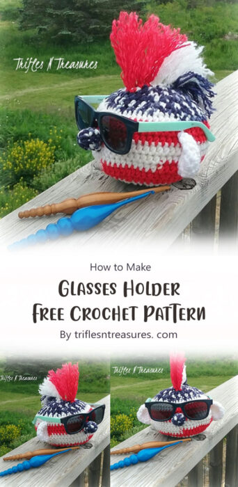 Glasses Holder - Free Crochet Pattern By triflesntreasures. com