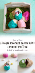Easy Fillable Easter Egg Free Crochet Pattern Ideas - Carolinamontoni.com