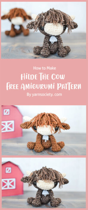 Hilde The Cow - Free Amigurumi Crochet Pattern By yarnsociety. com