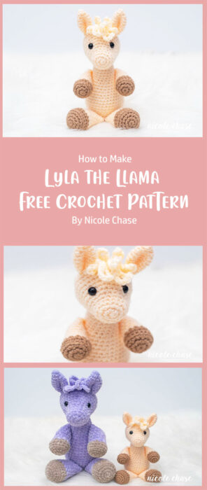Lyla the Llama - Free Crochet Pattern By Nicole Chase