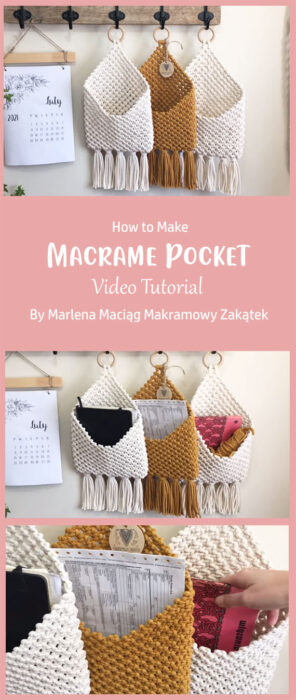 Macrame Pocket By Marlena Maciąg Makramowy Zakątek