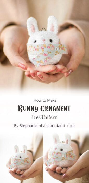 Bunny Ornament By Stephanie of allaboutami. com
