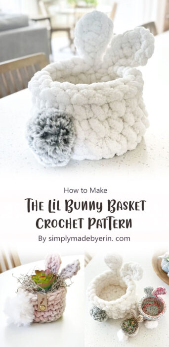 The Lil Bunny Basket Crochet Pattern By simplymadebyerin. com