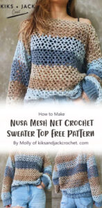 Stylish Mesh Sweater Free Crochet Pattern & Tutorial Ideas ...