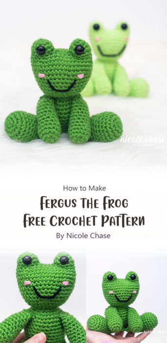 Fergus the Frog - Free Crochet Pattern By Nicole Chase