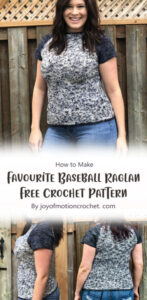 Chic and Cozy: Free Baseball Tee Crochet Pattern & Tutorial Ideas ...